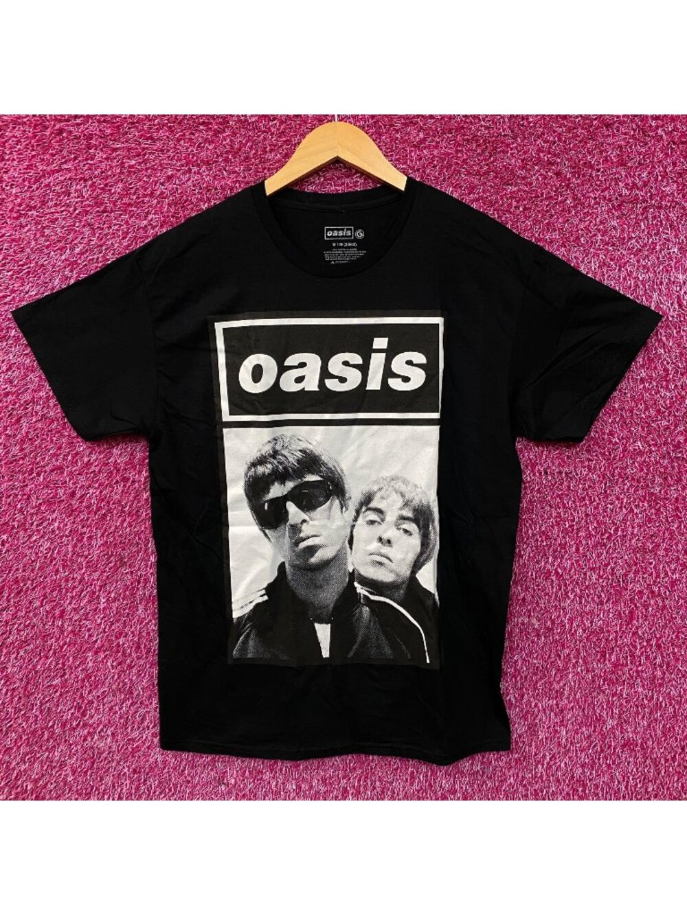 Oasis Noel & Liam Boxed Photo Rock Band T-Shirt Medium